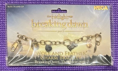 The Twilight Saga Breaking Dawn Teil 2 - Bettelarmband ''Wolf und Feder''