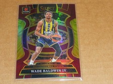 2025/26 Panini Select EUROLEAGUE WADE BALDWIN IV MAROON PRIZM 111/175 #72