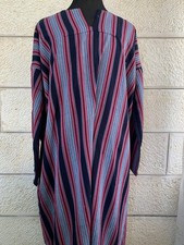 Men's Saudi Thobe Kaftan Robe Handmade Muslim Long Sleeve Dress Arab Jubba