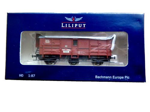 Liliput 235430  H0 Pferdetransportwagen mit Bremserhaus - 3a - KPEV - NEU - OVP | Condition: Neu