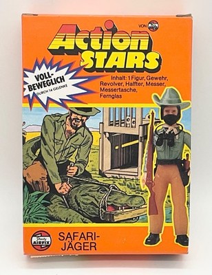 1976 Airfix Action Stars 412408 ,,Safri-Jäger,, Vintage ,,Unbespielt  in OVP,,