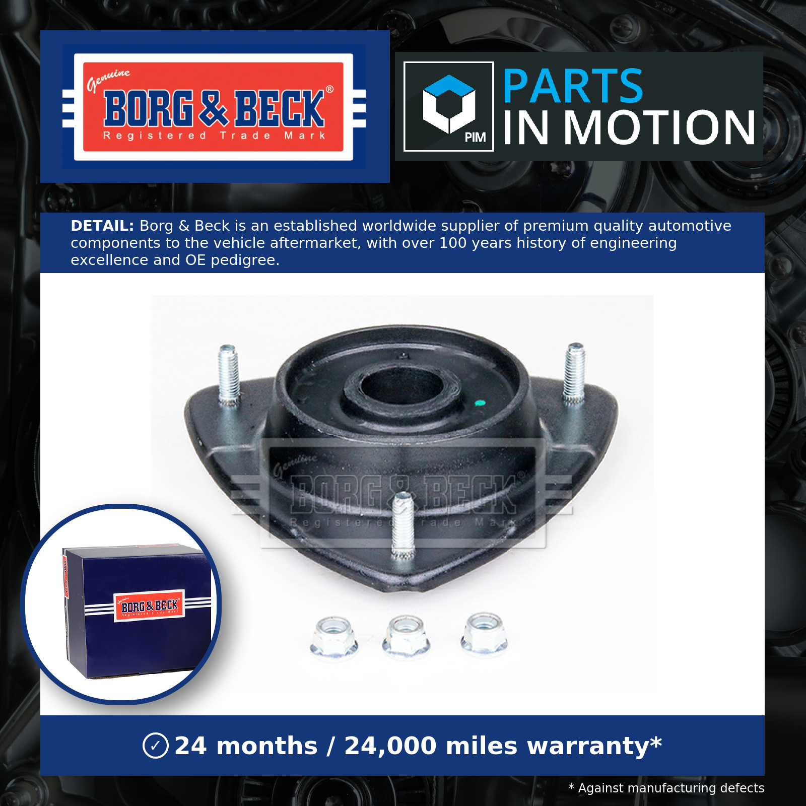 Top Strut Mounting Front BSM5563 Borg & Beck 20320AG00A 20320FG000 20320FG001