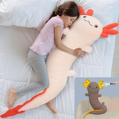 MaoGoLan Giant Axolotl Plush Toy Stuffed Animal, Huge Body Pink 