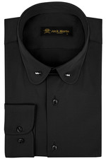 Jack Martin Mens Club Pin Collar Long Sleeve Vintage Twill Dress Shirt For Men