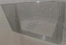 Lot of 6 Clear Interlocking Wall Mount File Holder Document Organizer Letter