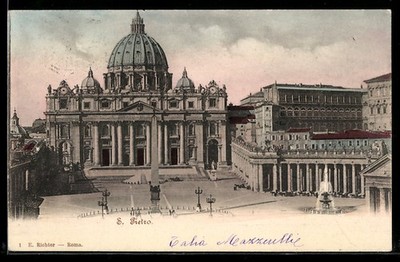 Roma, Basilica di San Pietro e Piazza San Pietro, Ansichtskarte 