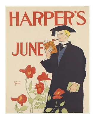 Vintage Harper's June Poster Wandkunst von Edward Penfield Wohndeko