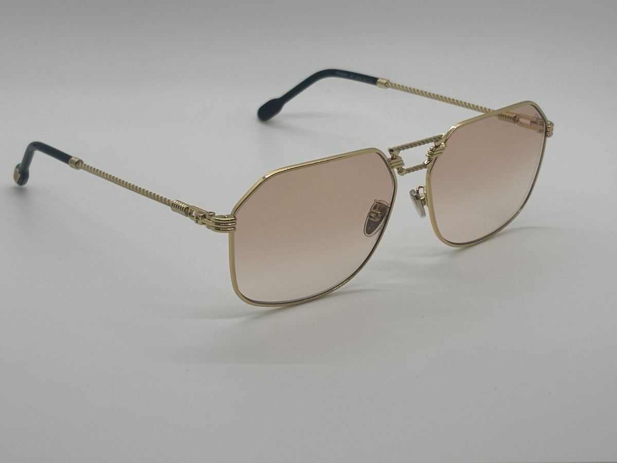 New Fred FG40038U 30E Gold W/Brown Lens Sunglasses 62-15-150mm