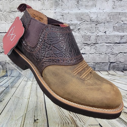 Twisted X Cow Dog Men's Cowboy Boots Shoes Size 9 M Brown Leather