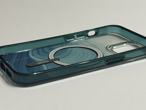 Gear4 Milan SNAP with MagSafe D3O Case for Apple iPhone 14 Plus - Green Swirl - Picture 9 of 17