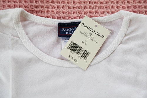 Girl's tops, pink and white - Picture 3 of 4