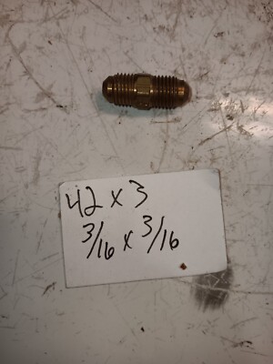42X3 | Male SAE 45° Flare Union Adapter | 3/16'' Male x3/16'' Male