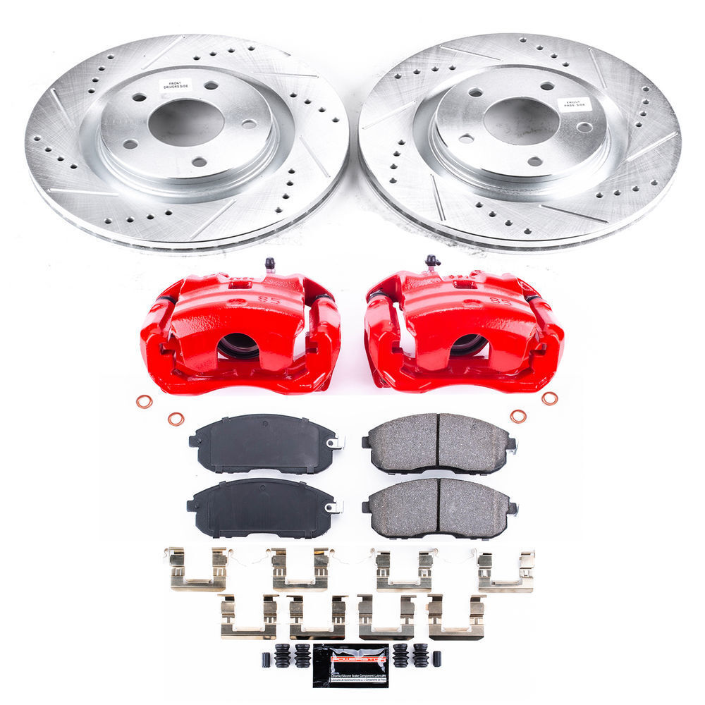 PowerStop Brake Kit with Calipers | 2001–2002 Mercedes-Benz E430 (KCOE627) main image 1