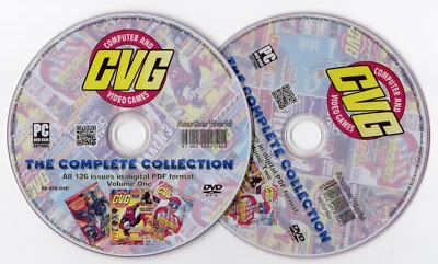 COMPUTER AND VIDEO GAMES Magazine Disk (2 DVD) Spectrum Atari Amiga Amstrad CVG