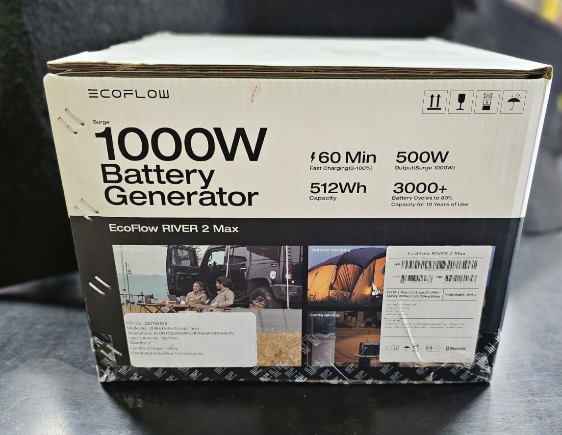 EcoFlow RIVER 2 Max 512Wh Portable Power Station for sale EcoFlow RIVER 2 Max 512Wh Portable Power Station for sale