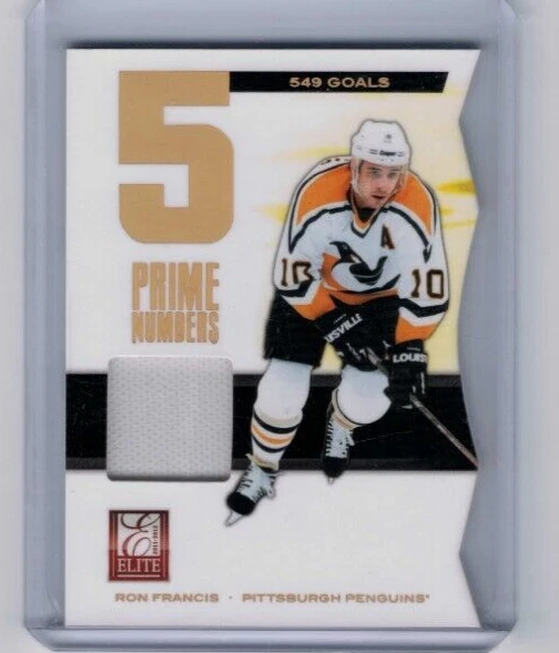 2011-12 Panini Elite Ron Francis Prime Numbers Patch #'ed 485/549