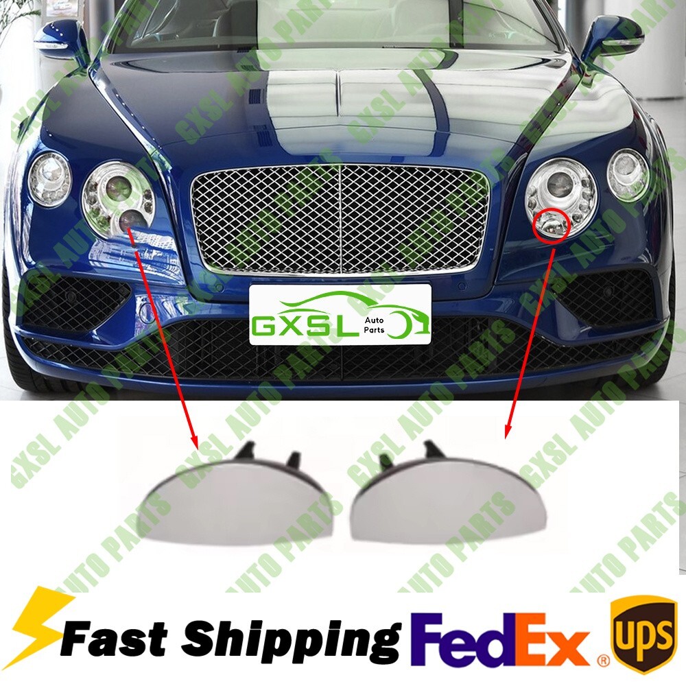 Bentley Continental GT 2012-2017 Headlight washer cover Chrome P/N 3W8807927