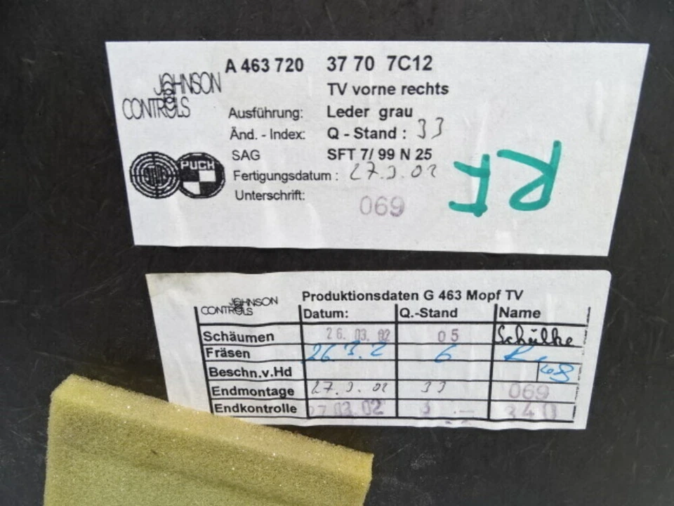 02 panel puerta mercedes w463 g500 g55, gris, delantero derecho Foto 4 de 4