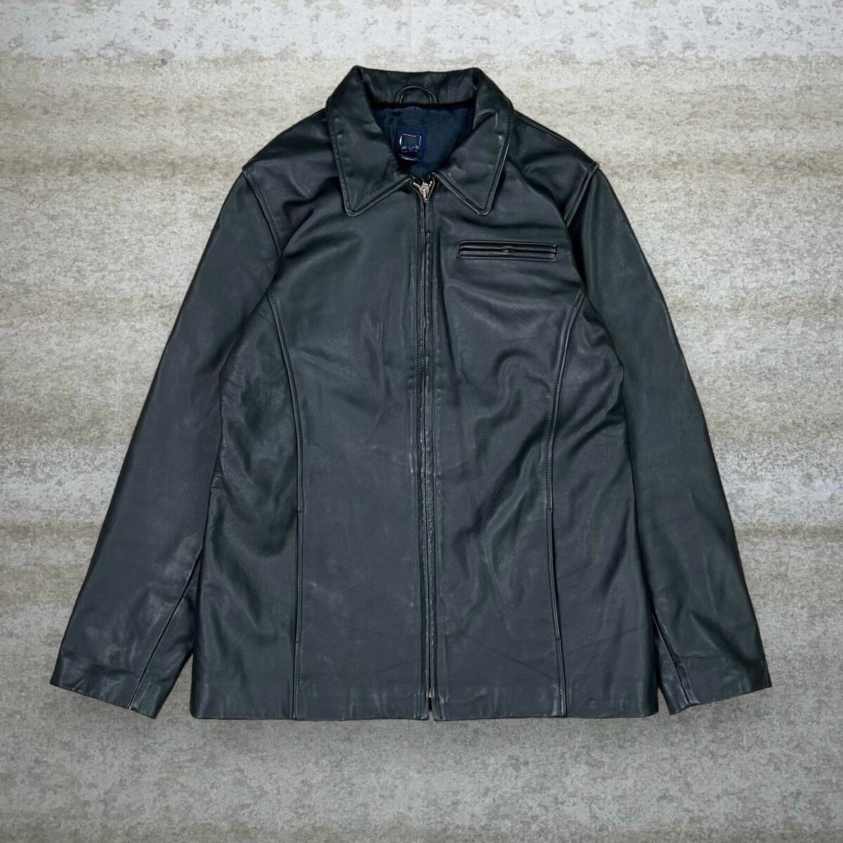 Vintage GAP Genuine Leather Jacket Womens M Jet Black Lined Vintage GAP Genuine Leather Jacket Womens M Jet Black Lined