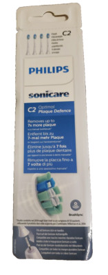 New 4X For Philips Sonicare C2 Optimal Plaque Control Set of 4 Toothbrush Heads