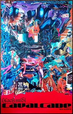 BLACK MIDI Cavalcade 2021 Ltd Ed New RARE Tour Poster +BONUS Punk