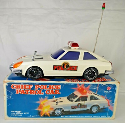 Son Ai Toys Taiwan Bat Op Datsun Z Car Police Car 13 3/4