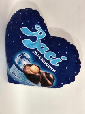 Cuscino Personalizzato Morbido Sagoma Cuore Baci Perugina Maxi 43x40 Regalo Ebay