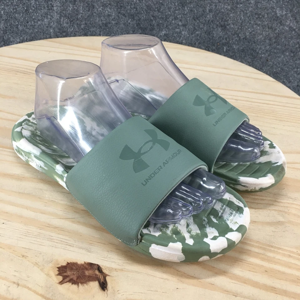 Sandalias Under Armour para mujer 8 Ansa Regrind Slide verde camuflaje 3024797-300 Foto 3 de 4