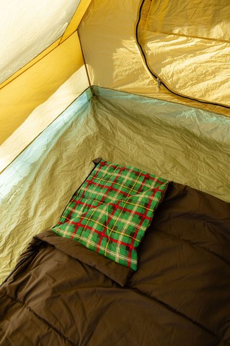 Woods Heritage Canvas Flannel Lined Insulated Long Sleeping Bag w/ Compression S - Picture 7 of 12
