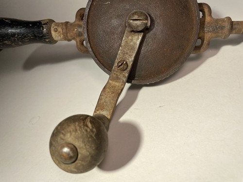 Vintage Stanley No. 624G Eggbeater Handbohrmaschine mit 5 Bits im Griff - Made in USA - Bild 4 von 16