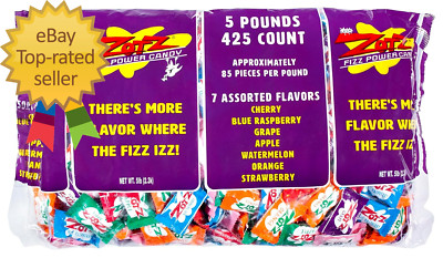 Fizzy Bulk Candy (Assorted, 425 Units) Hard Candy Individually Wrapped Assorted