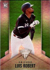 LUIS ROBERT RC 2020 PANINI TITANIUM GREEN ROOKIE WHITE SOX SP