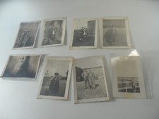1F8 Vintage estate photo lot of 8 photos 1940's US Army WWII snapshots uniforms
