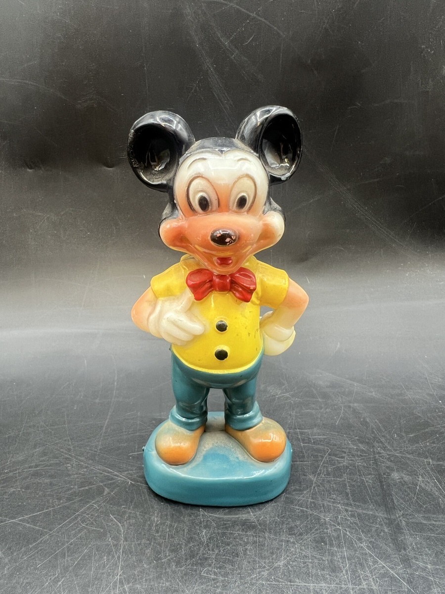 Vintage Walt Disney Mickey Mouse figure Hard plastic 1950's