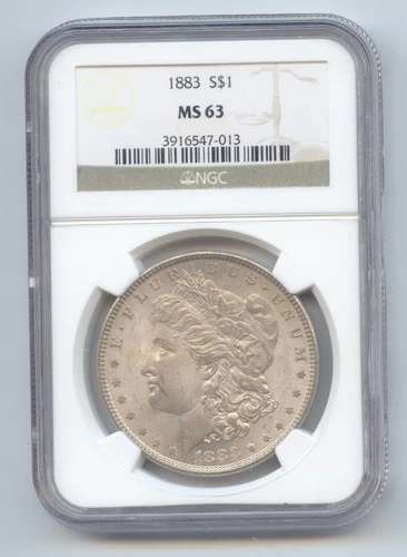 1883 Morgan Silver Dollar, NGC MS-63