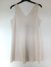 BNWOT Shein Short Length Strappy Summer Dress in Ivory & Lace Design, Size Large