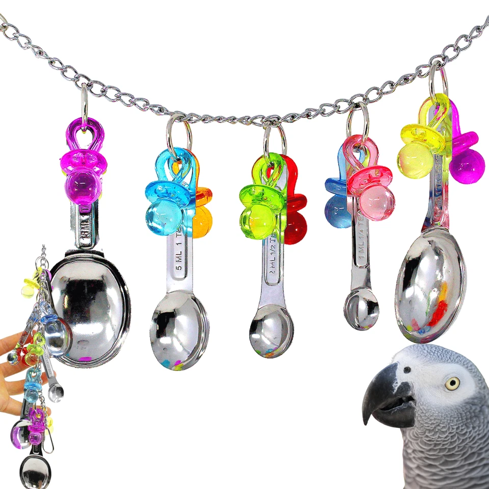 BONKA BIRD TOYS 1969 Spoon Delight Bonka Bird Toy parrot cage toys cages african grey amazon