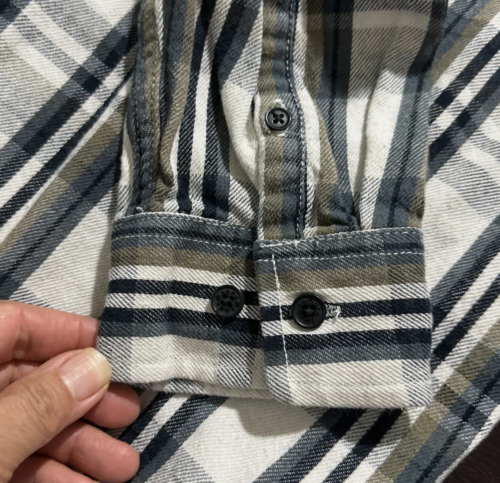 HOWE Shirt Mens L Green White Plaid Long Sleeves Design No 56 Western - Picture 12 of 19