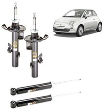 KIT 4 AMMORTIZZATORI ANTERIORI POSTERIORI FIAT 500 312 0.9 1.2 1.3 1.4 DAL 2007