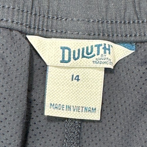 Duluth Trading Company Skort Damen 14 grau Performance gefütterte Reißverschlusstaschen - Bild 3 von 17