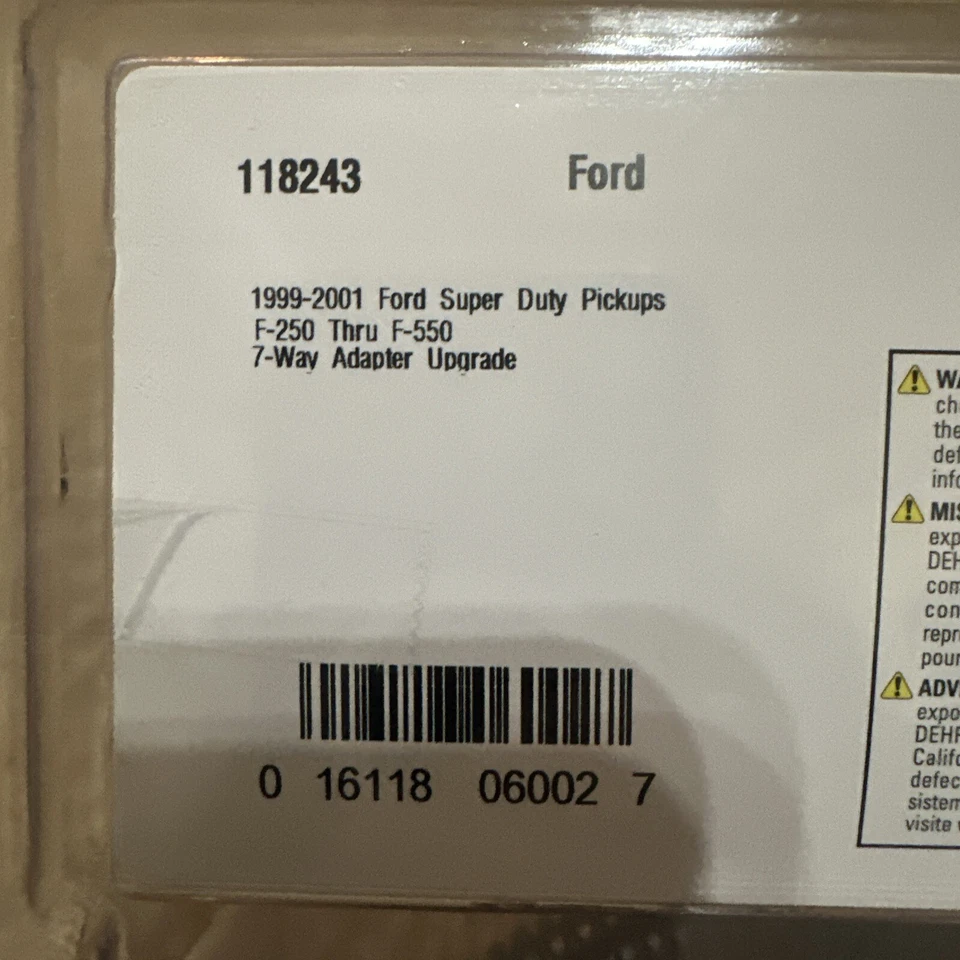 Kit de cableado de remolque de RV de 7 vías para Ford F-250 350 450 550 Super Duty 99-01 con 4 planos Foto 4 de 4