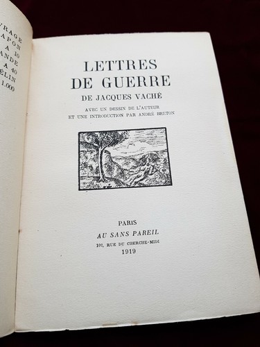 VACHE Lettres De Guerre FIRST EDITION Limited 1919 Surrealism RARE DADA Art - Picture 7 of 12