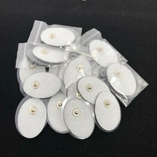 20pcs Tens Unit Small Electrode Pads Snap on Pad Replacement for Pulse Massagers