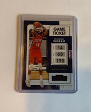 2021-22 Panini Contenders Brandon Ingram Game Ticket /25 Purple Parallel #45