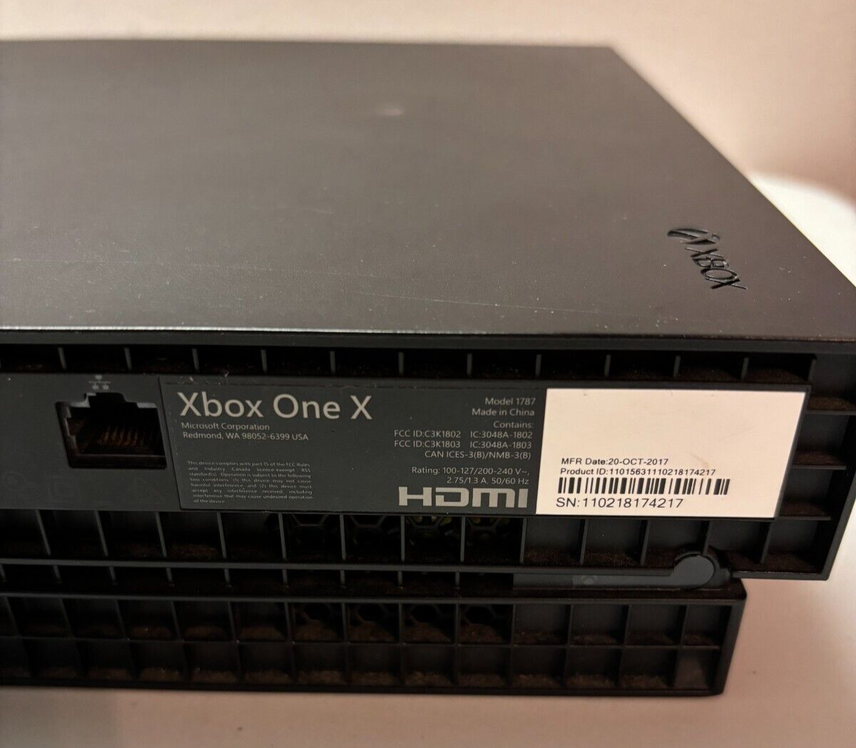 Microsoft Xbox One X 1TB Model 1787 Video Game Console + Witcher Wild