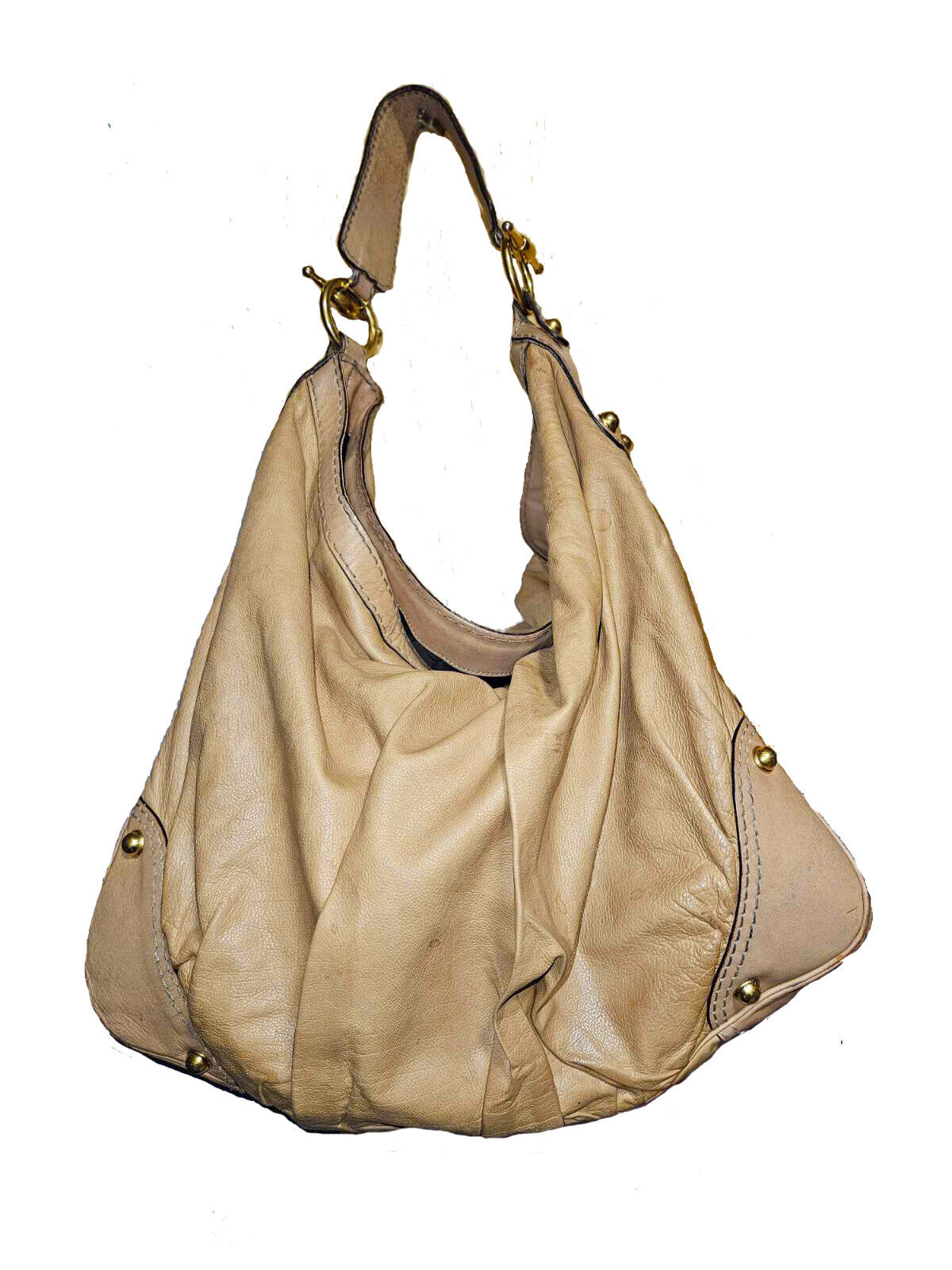 Gucci Large Jockey Leather Hobo - Has FLAWS, Read… - image 1