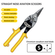 Heavy Duty Straight Cut Cutting Aviation Tin Snips Sheet Metal Cutter Scissors