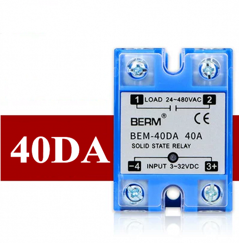 Solid State Relay Module SSR-10/25/40/60/80/100DA DC-AC Single-phase Bule/Green - Picture 13 of 23