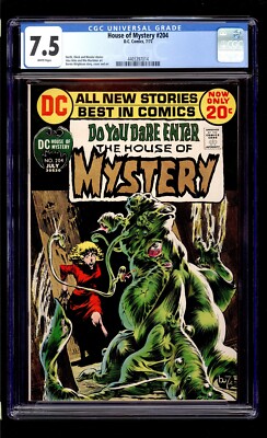 House of Mystery #204 1972 CGC 7.5 VF- White High Definition Scans