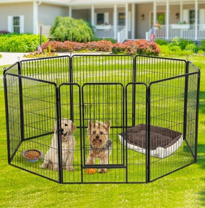 8 Panels Dog Playpen 40'' H Heavy Duty Dog Pen Pet Fence Playpen Indoor Outdoor The ICT University